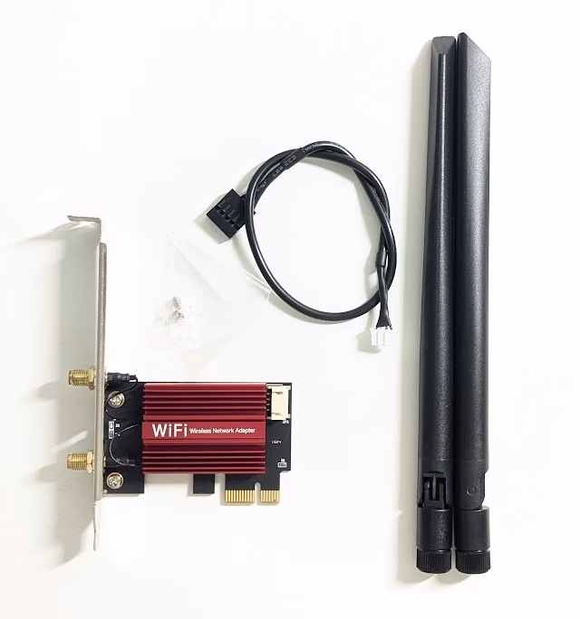 PCIEネットワーク拡張カード INTEL WIFI7 Wi-Fi 7 BT5.4 BE200 PCIEx1スロット対応